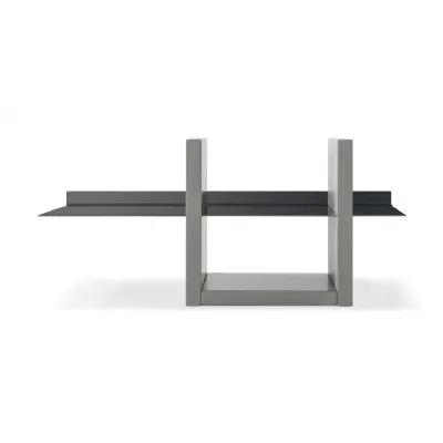Alberto Wall Shelf Unit Grey And Black