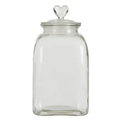 Valentine Large Stylish Glass Storage Jar