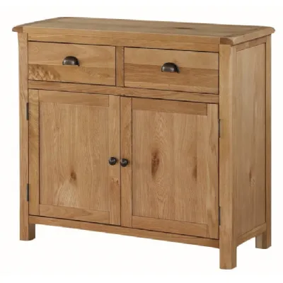 Rustic Solid Oak 2 Door Sideboard