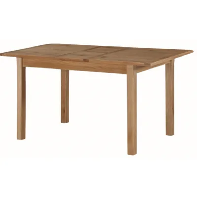 Rustic Solid Oak 120cm Extending Dining Table
