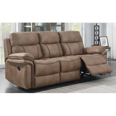 Fabric 3 Seat Manual Recliner Sofas