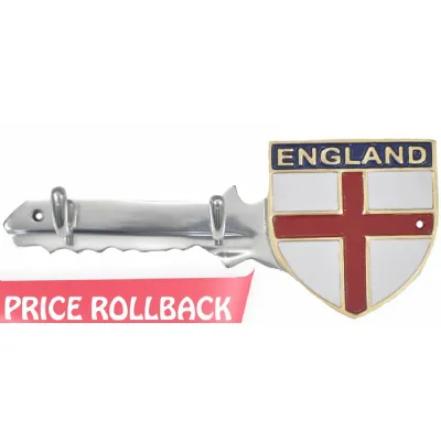 England Key Holders Aluminium With 2 Hooks 30cm