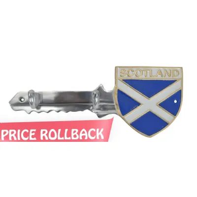 Scotland Key Holders Aluminium With 2 Hooks 30cm