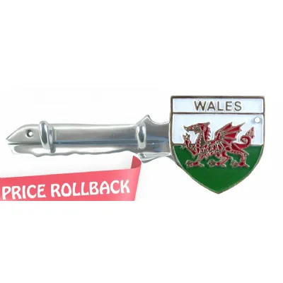 Wales Key Holders Aluminium With 2 Hooks 30cm