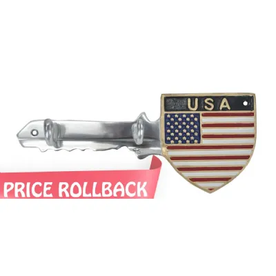 USA Key Holders Aluminium With 2 Hooks 30cm