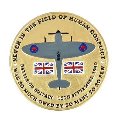 Battle Of Britain Plaque Cast Iron 24cm