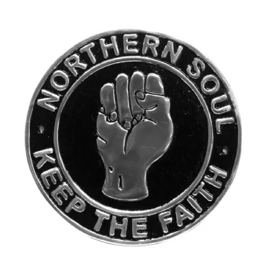 Northern Soul Sign Polished Aluminium 24cm