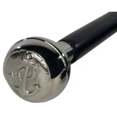 Nickel Finish Anchor Swagger Cane Walking Stick 91cm