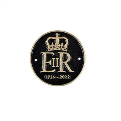 ER 1926 2022 Wall Cast Iron Sign Plaque 12cm
