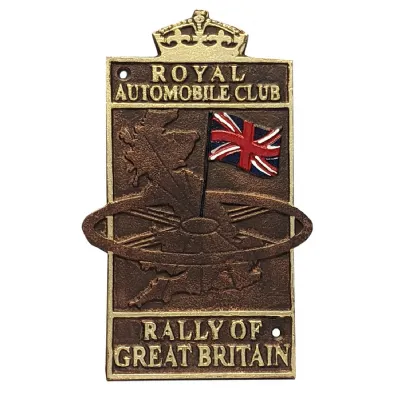 Royal Automobile Cast Iron Club Plate 26cm