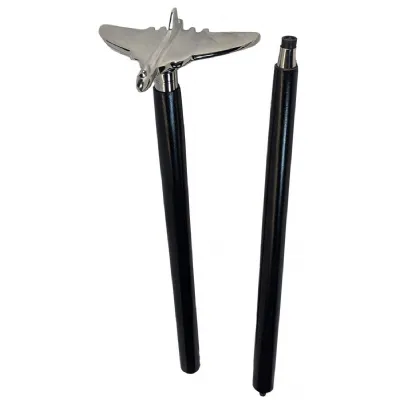 Vulcan Model Walking Stick Cast Aluminium Mango Wood 91.5cm
