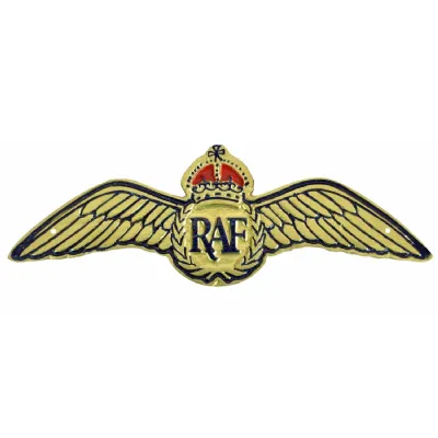RAF Wing Plaque Cast Aluminium 30cm