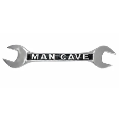 Silver Coated Aluminium Spanner Wall Plaque 90cm