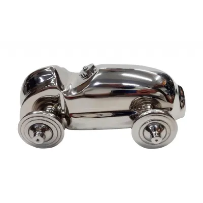 Vintage Racing Car Cast Aluminium 13cm