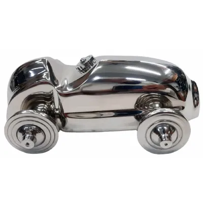 Vintage Racing Car Cast Aluminium 24cm