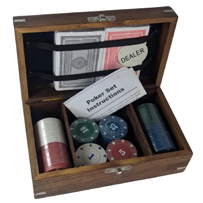 Poker Set Sheesham Wood 19cm