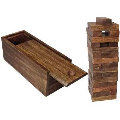Jenga Wooden Puzzle Sheesham Wood 21cm