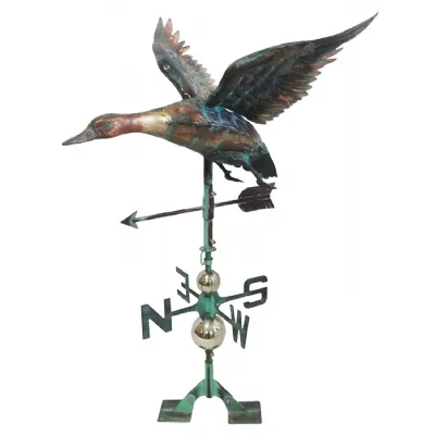 Copper Art 3D Flying Duck Weathervane 99cm