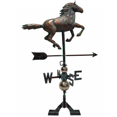 Rustic Copper Plated Horse Weathervane 98cm