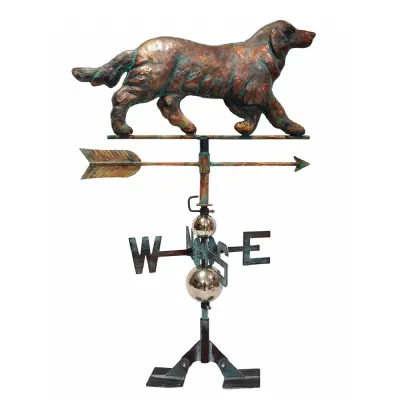 Copper Art 2D Dog Weathervane 92cm