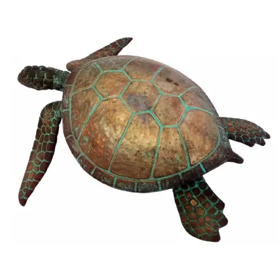 Copper Art 3D Turtle Statue 46cm