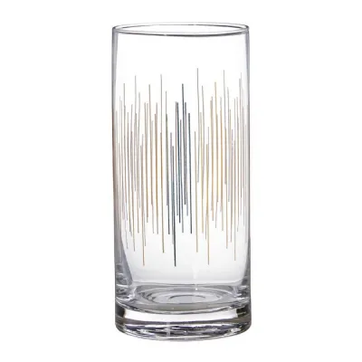 Set of 4 Art Deco Highball Glasses