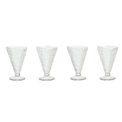 Set of 4 Waffle Cone Look Sundae Dishes