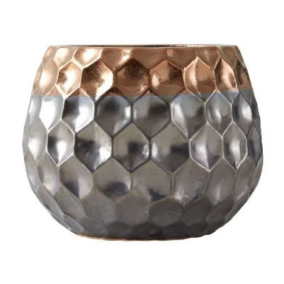 Trendy Geometric Metallic Vase