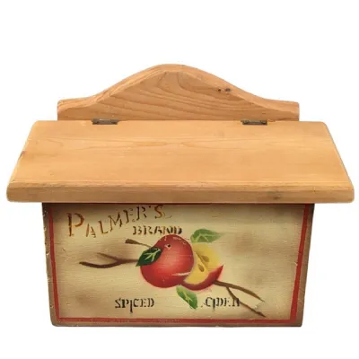 Rustic Wooden Recipe Box Palmers 30cm