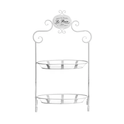 Rustic French 2 Tier Stand