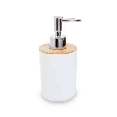 White Bamboo Lotion Dispenser