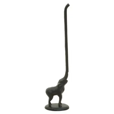 Black Decorative Elephant Toilet Roll Holder