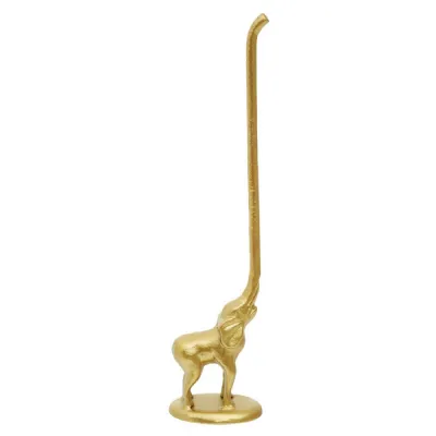 Gold Decorative Elephant Toilet Roll Holder