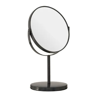 Large Grey Metal Swivel Make Up Mirror