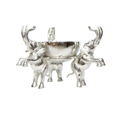 Elephants with Bowl 32cm