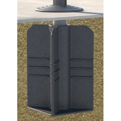 Black Ground Parasol Base Only for Free Arm Parasol