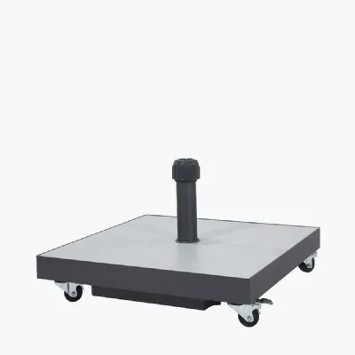 Ceramica Top Grey Granite Wheeled Parasol Base Only 40kg