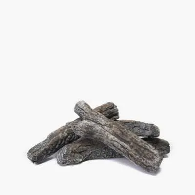 Ceramic Wood Effect Logs 4 Pieces