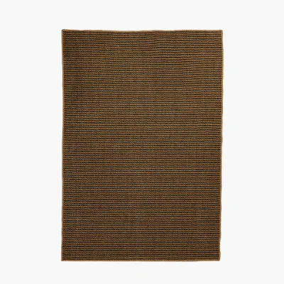 Indoor Outdoor Natural and Slate Grey Design Rug