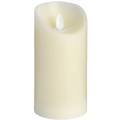 3 x 6 Cream Flickering LED Candle