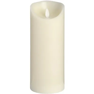 Luxe Collection 3.5 x 9 Cream Flickering LED Candle