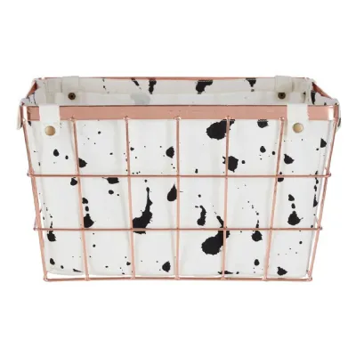 Iron Basket In Rose Gold Wire