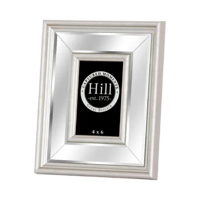 Silver Bevelled Mirrored Photo Frame 4X6