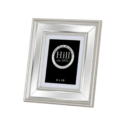 Silver Bevelled Mirrored Photo Frame 8X10