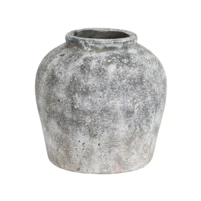 Aged Stone Ceramic Vase
