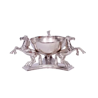 Horses with Bowl Small 22cm