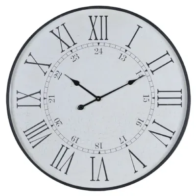 Large Embossed Station Clock