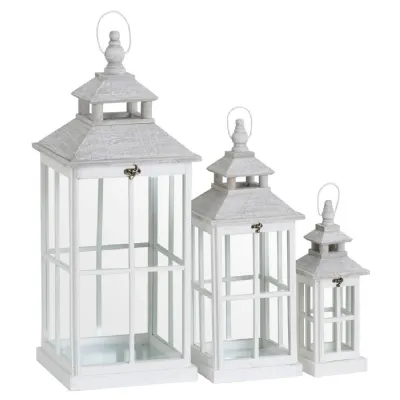 White Window Set of Lanterns