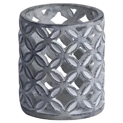 Geometric Stone Candle Hurricane