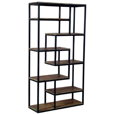 Black Industrial Multi Shelf Unit